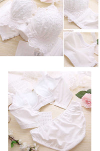 Lace Sexy Deep V Gather Underwear Without Steel Ring