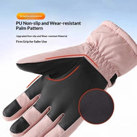 Winter Fleece-Lined Thermal Touchscreen Ski Gloves