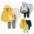 Spring And Autumn Printed Cartoon Solid Color Long Sleeve Hooded Sweater
