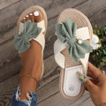 Plus Size Cross Women's Flat Flower Fashion Casual Outdoor Slippers