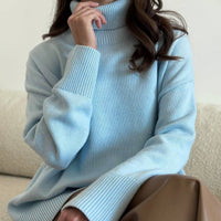 Comfortable Loose Versatile Basic Pullover