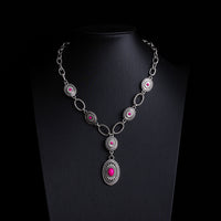 Fashionable Retro Ethnic Style Turquoise Necklace