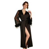 Passion Hot Waist-tight Sexy Cardigan Outerwear Gown Loungewear Suit