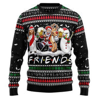 Men's 3D Digitally Printed Athletic Loose-fit Long-sleeve Crewneck Hoodie