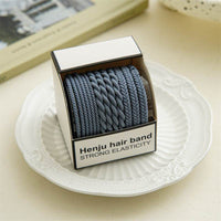 Summer Highly Elastic Rubber Band Women's Hair Rope Headdress Simple Woven Headband Durable