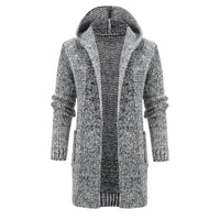Men's Sweater European And American Style Mid-length Cardigan