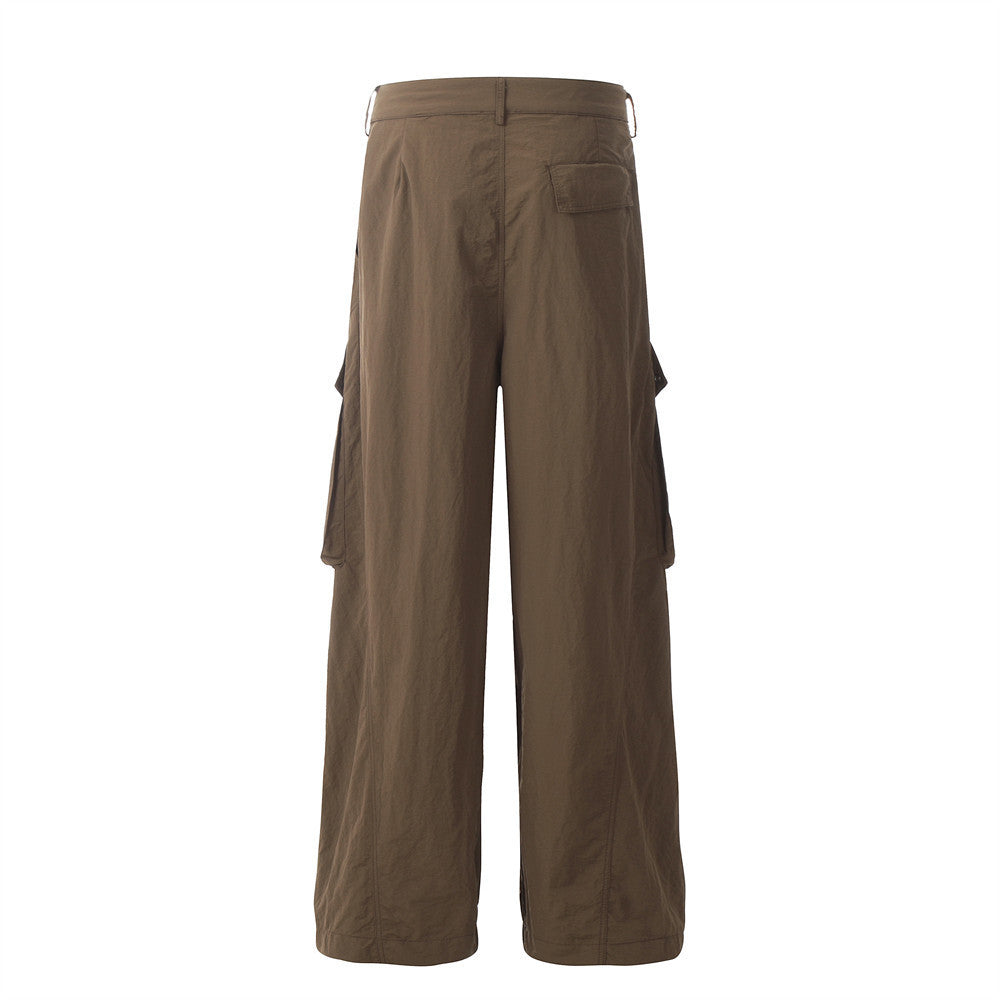 Hip Hop Big Workwear With Pocket Trousers Men's Design Sense