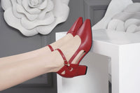 Women's Chunky-heel Casual Pointed-toe High Heels