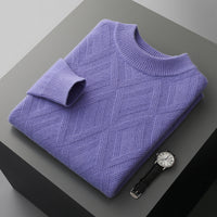 Woolen Sweater Men's Half Turtleneck Thickened Sweater Casual