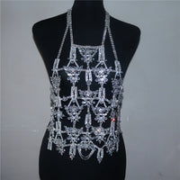 Luxury Full Zircon Chest Chain Body Chain
