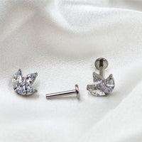 G23 Titanium Alloy Puncture Perforation Ornament Labret Ear Bone Stud