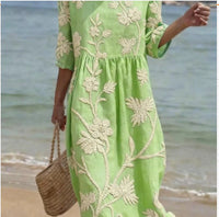 Casual Printed Temperament Long Skirt Girl