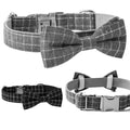 British Style Dog Collar Alloy Socket Plaid