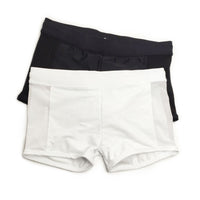 Mesh Stitching Boxer Swimming Trunks