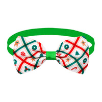 Christmas Plaid Striped Bow Tie Dog Cat One-word Bow Tie Multiple Colors