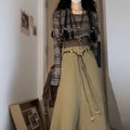 Fall Retro Hong Kong Style Women's High Waist Denim Skirt
