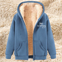 Men's Fleece-lined Hoodie With Thickened Lamb Wool For Winter