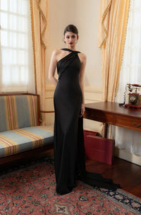 Fishtail Banquet Bodycon Slimming Elegant Ladies One-Shoulder Dress For Social Events