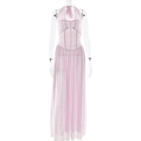 Women's Solid-color Cross-border Backless Dress