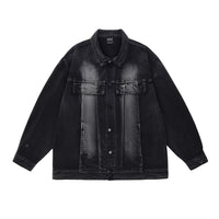 All-match Washed Vintage Washed Lapel Workwear Jacket American Casual