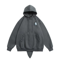 Little Dinosaur Sweater Hooded Fleece-lined Autumn New Chic Design Sense