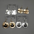 Fashionable Round Statement Earrings For Women
