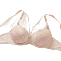 Sexy Lace Cross Bra With Steel Ring