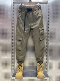 Wear-resistant Men's Multi-pocket Versatile Polyester Overalls