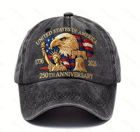 250th Anniversary Baseball Cap Embroidered Sun Hat