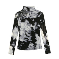 Tie-dyed Ink Painting Long-sleeved Bottoming Shirt