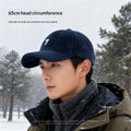 Mens Wide-Brim Corduroy Baseball Cap Stylish And Versatile