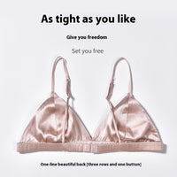 Wireless Silk Triangle Cup Bra