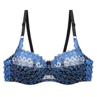 Slim Cup Lace Nylon Bra Embroidered