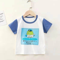 Children's T-shirt Pure Cotton Baby Cartoon Thin Short Sleeve