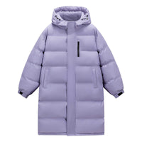 Women's Mid-length And Long Winter Coat With A Thickened Fur Collar