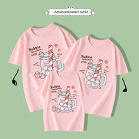 Boys And Girls Fashion Cute Print T-shirt
