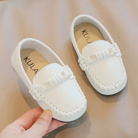 Korean Style Casual Children Gommino Soft Bottom Slip On Baby Shoes Boys' Leather Shoes Slip-on