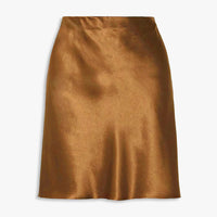 New European And American-style Elastic High-waist Solid-color Skirt For Women