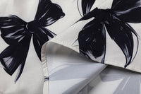 Fashion Bowknot Printed Shirt For Men And Women