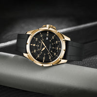 Youth Student Quartz Exam Watch Men's Silicone Waterproof 520 Gift For Boyfriend