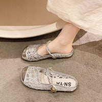 Women's Fashionable Mesh Breathable Closed-Toe Slippers