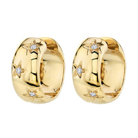 Cold Style High-grade Photosensitive Surface Earrings Micro-inlaid Asterism Zircon Small Ear Ring