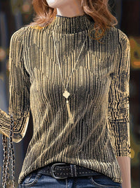 New Stylish Slim-fit Casual Top Featuring A Chic Pleated Design