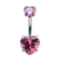 New Color Zircon Umbilical Ring Stainless Steel