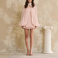 Cape Sweet Fashion Short Dress Women
