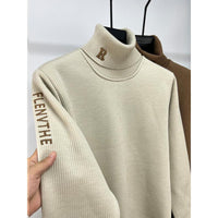Fleece-lined Thickened Slim Fit Bottoming Shirt Men's Warm Top