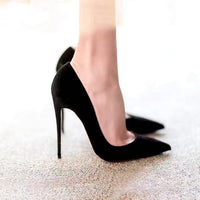 Black Women's Stiletto Heels Suitable For Sports Universal