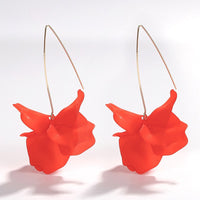 Exaggerated Three-dimensional Petal Flower Earrings