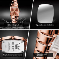 Tungsten Steel Quartz Watch Women's Watch Fashion