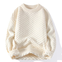 Mens Crew-Neck Sweater For Fall And Winter